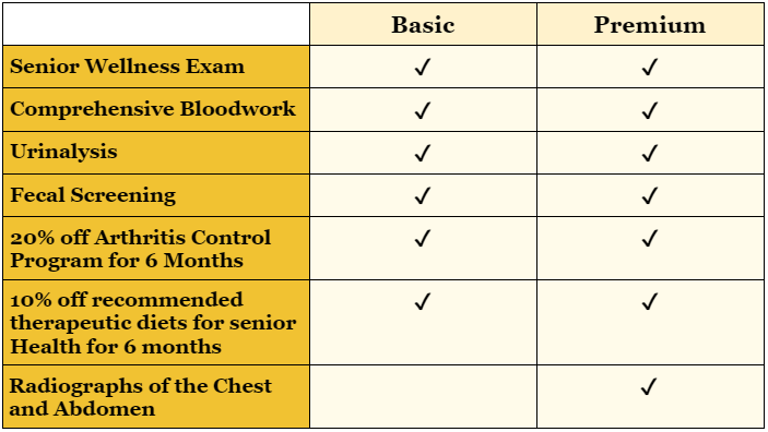 Senior Program Summary Chart